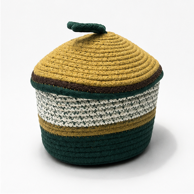 Portable Green Laundry Basket with Handles (YM1877)