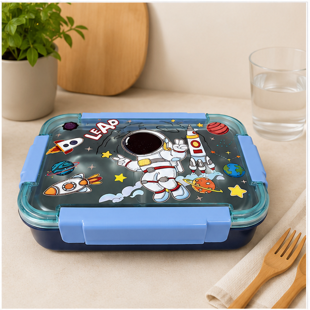 Blue Stainless Steel Kids Lunch Box 750ML (YM2495)