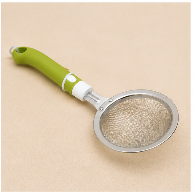 Stainless Steel Fine Mesh Strainer with Green Handle (YM579)