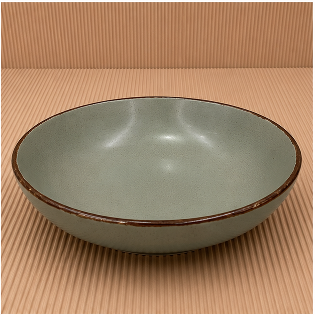 Green Ceramic Serving Bowl for Dining and Serving (YM1450)