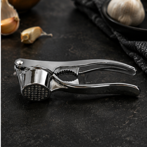 Stainless Steel Garlic Press Crusher Tool (YM1057)