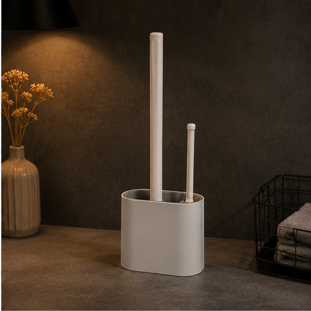 Wall-Mounted Toilet Brush Set with Holder (YM1343)