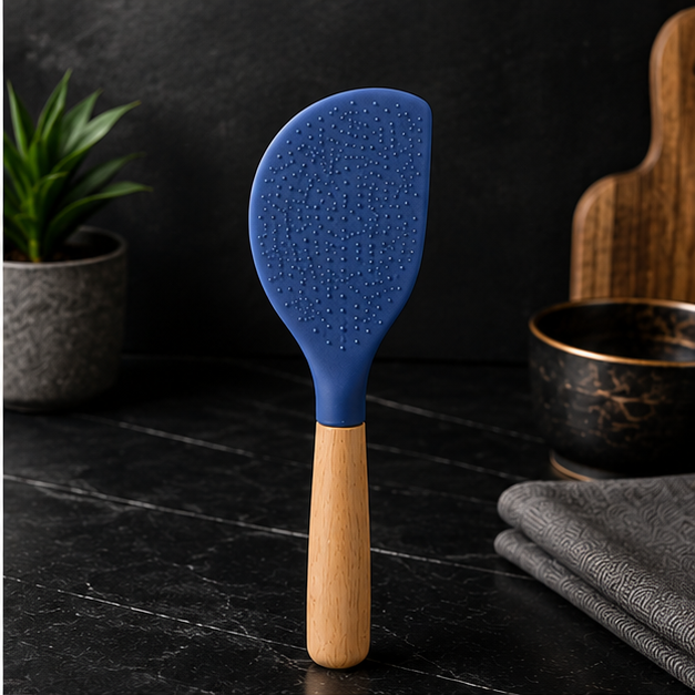 Blue Silicone Kitchen Spatula (YM946)