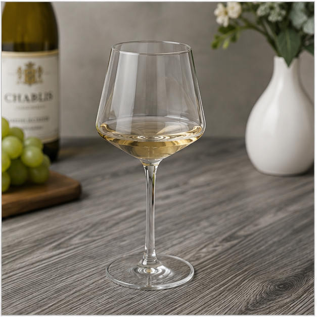Transparent Wine Glass for Elegant Dining (YM611)