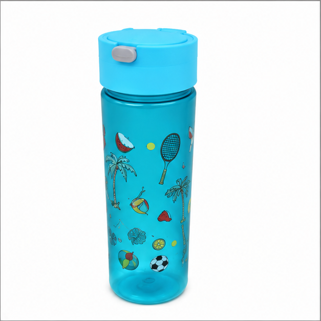 Reusable Blue Plastic Water Bottle for Daily Hydration (YM636)