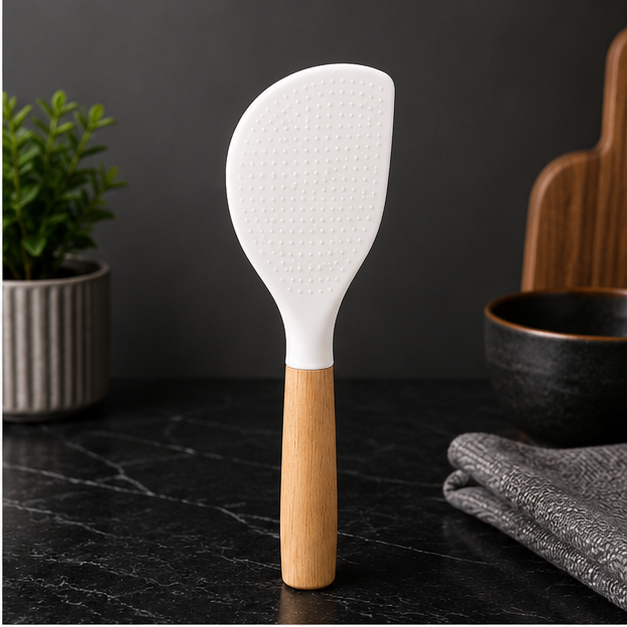 White Silicone Kitchen Spatula (YM944)