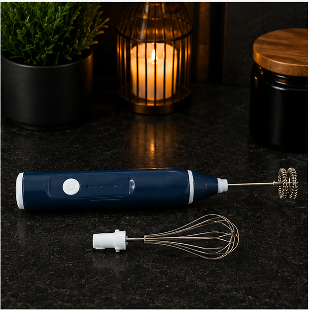 Electric Handheld Milk & Coffee Stirrer with Dual Whisks (YM2059)