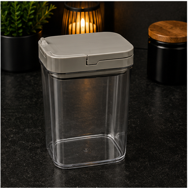 Flip Lid Food Storage Container for Kitchen Organization (YM2736)