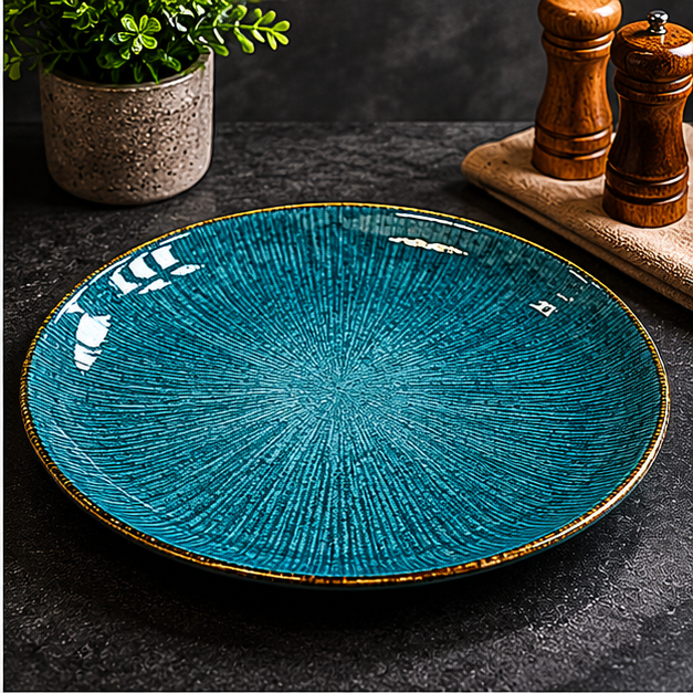 Green Plate for Everyday Dining and Kitchen Use (YM1461)