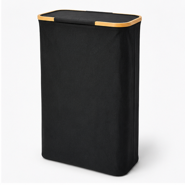 Stylish Black Laundry Basket for Bedroom (YM1899)