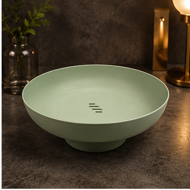 Green Fruit Basket for Kitchen Storage and Organization (YM1373)