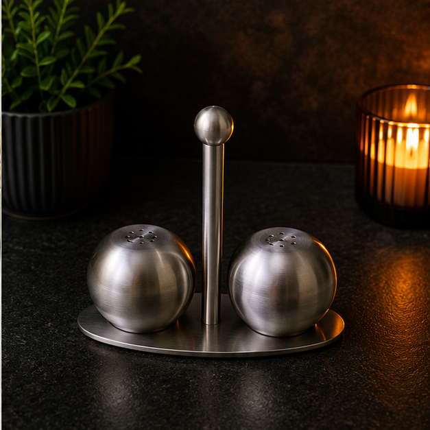 Salt Dispensers Stainless Steel Set of 2 (YM1672)