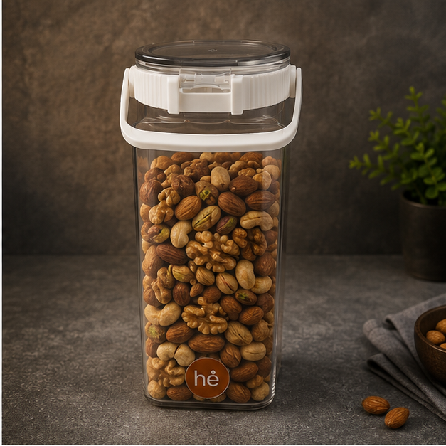 White Airtight Cereal Storage Container 2300ML (YM2681)