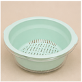 Light Green Plastic Drain Basket for Kitchen Use (YM330)