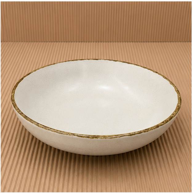 White Ceramic Serving Bowl for Dining and Serving (YM1445)