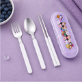 Kids Cutlery Set with Case – Purple (YM2496)