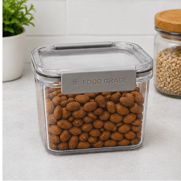 White Square Plastic Storage Box (YM1242)