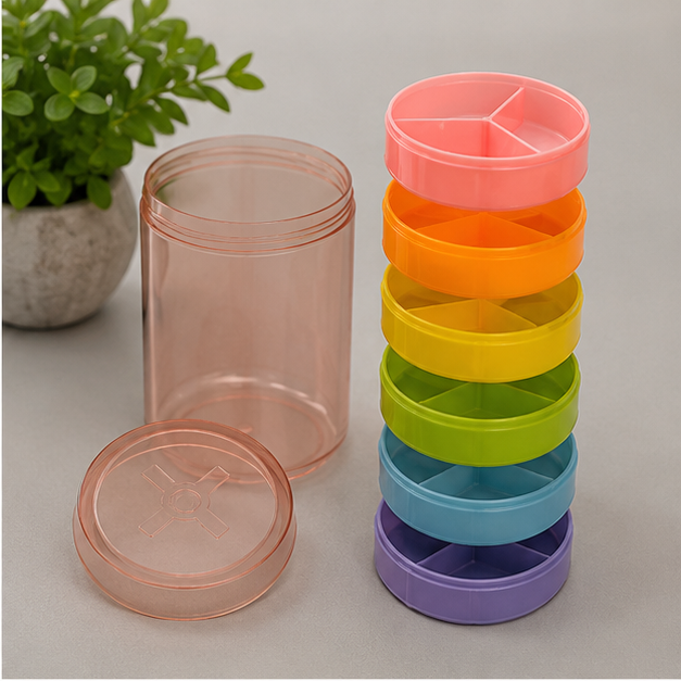 Pill Organizer Mix 7 Layer Plastic (YM2143)