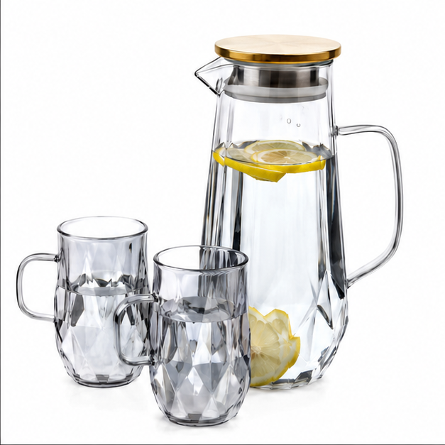 Grey Jug Set for Kitchen Drinkware (YM151)