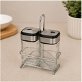 Glass Seasoning Jar Set with 2 Spice Containers (YM070)