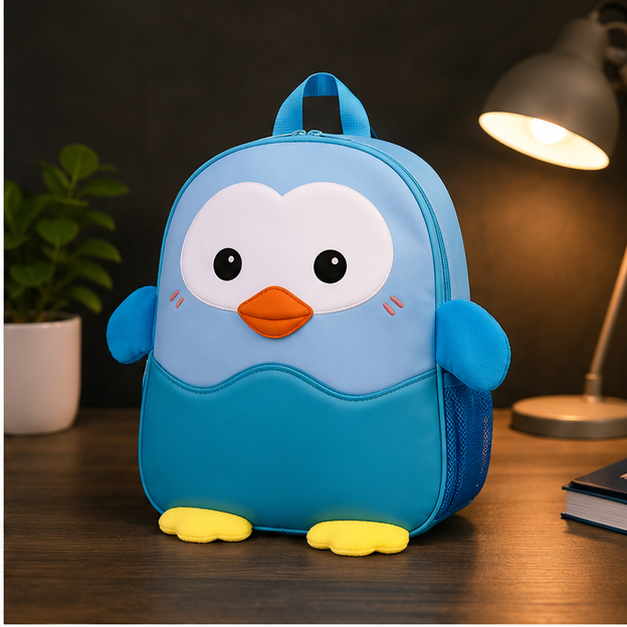Kids Penguin Backpack Sky Blue (YM1172)