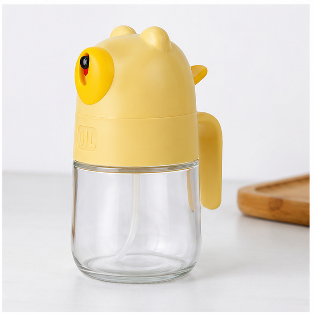 Multi-Purpose Yellow Oil Spray Bottle for Kitchen Cooking Use (YM061)