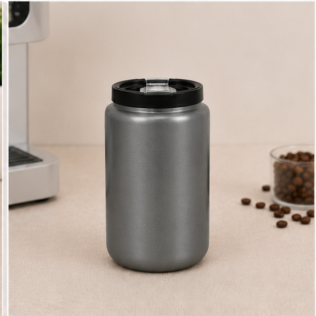 Grey Coffee Tumbler 350ML with Lid (YM1624)