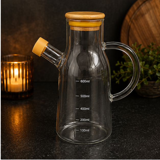 Easy Flow Glass Oil Dispenser 600ML (YM2441)
