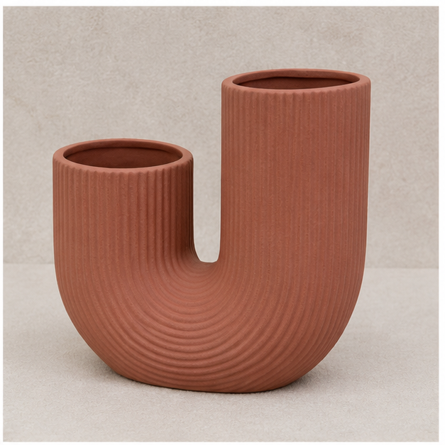 Pink Dual Opening Decorative Vase (YM1111)