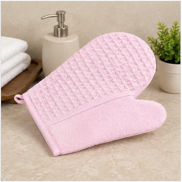 Pink Exfoliating Bath Scrub Glove (YM737)