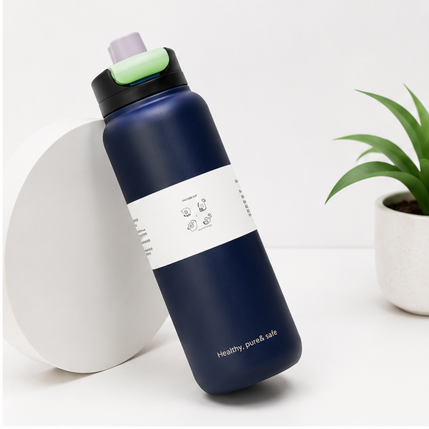 Navy Flip Top Bottle 1000ML (YM2198)