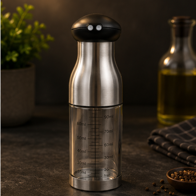 Glass Oil Sprayer Bottle Grey 100ML (YM060)