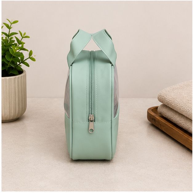 Clear Cosmetic Organizer Bag with Handle (YM1436)