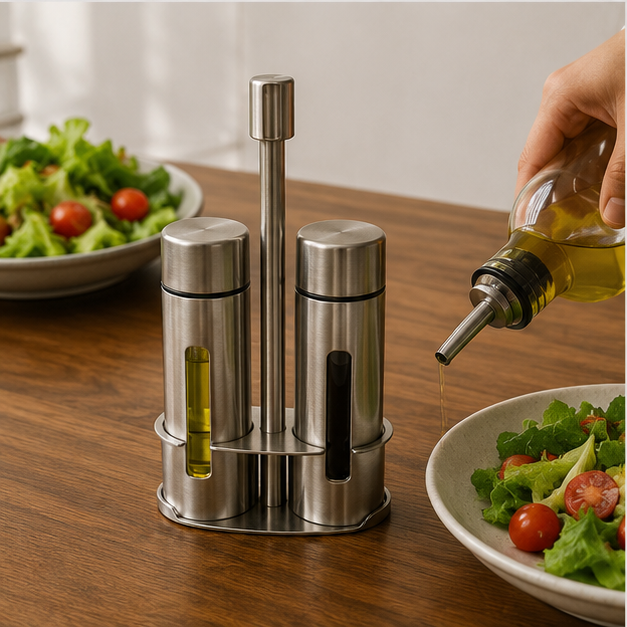 Salt Dispensers Stainless Steel Set of 2 (YM1666)