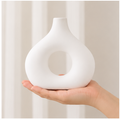 Minimalist White Decorative Ceramic Vase (YM2330)