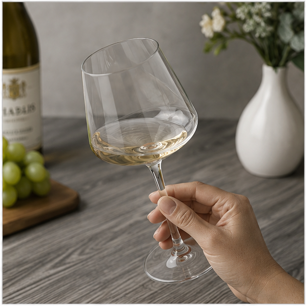 Transparent Wine Glass for Elegant Dining (YM611)