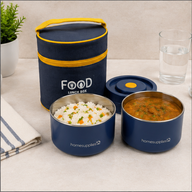 Thermo Fresh Insulated Lunch Box – Dark Blue (YM2141)