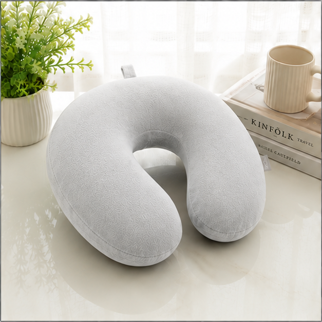 Comfort Cloud Memory Neck Pillow – Light Grey (YM1861)