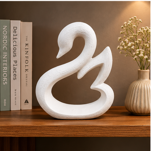 Modern Swan Decorative Figurine Set for Home Decor (YM1105)
