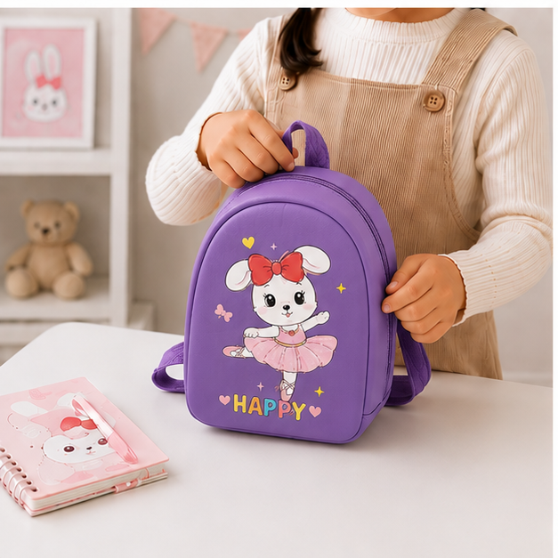 Cute Purple Bunny Kids Mini Backpack (YM1171)