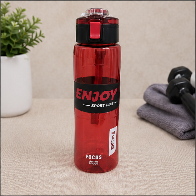 Red Water Bottle with Handle (YM2126)