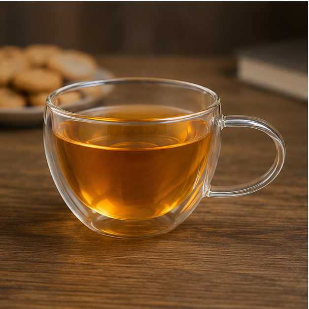 Double Wall Glass Coffee Cup Transparent (YM158)