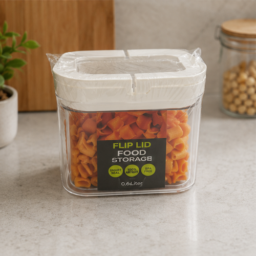 1000ML Flip Lid Food Container White (YM2737)