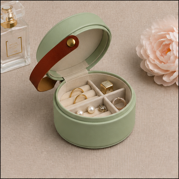 Green Elegant Vanity Organizer Pouch (YM1439)