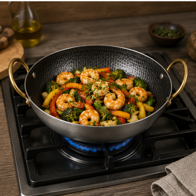 Cooking Pan Small Stainless Steel (YM1606)