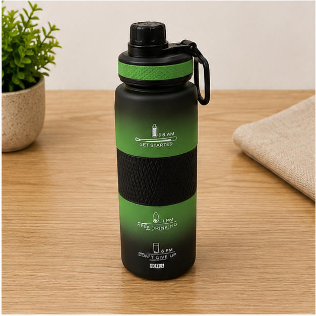 Green Plastic Sipper Bottle for Sports & Daily Hydration (YM2127)