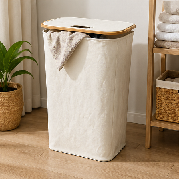 Laundry Basket White (YM1881)