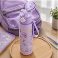 Purple Printed Plastic Water Bottle (YM633)