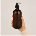 Brown Glass Soap Dispenser 500ML for Bathroom & Kitchen (YM2083)