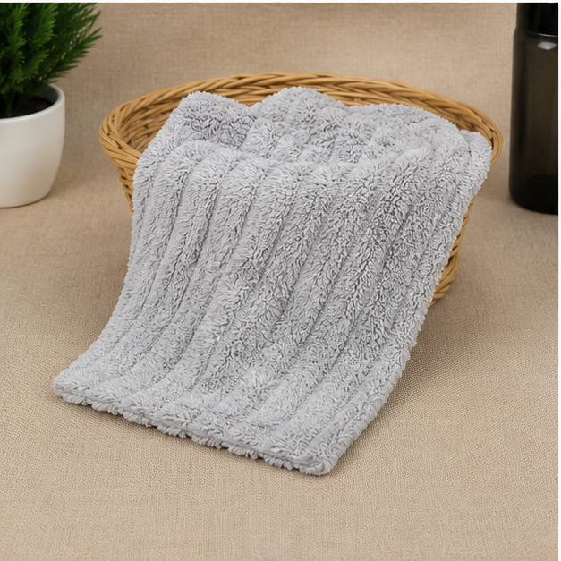 Ultra Soft Microfiber Drying Towel – Grey (YM374)